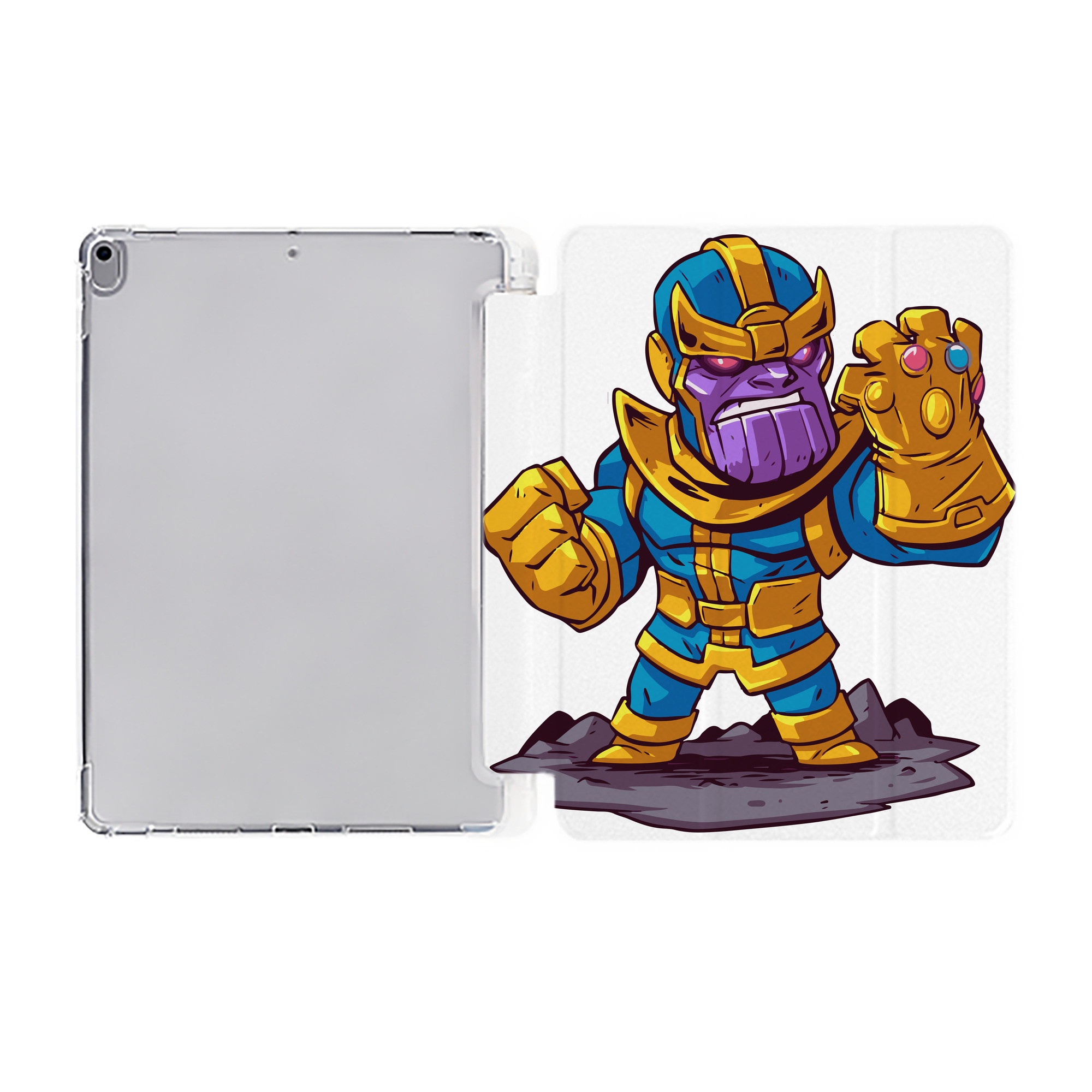 （画像用） アベンジャーズ The Avengers IPad ケース ペン収納付き 三つ折りスタンド PUレザー×シリコン 対応機種9.5/10.5/10.9インチ